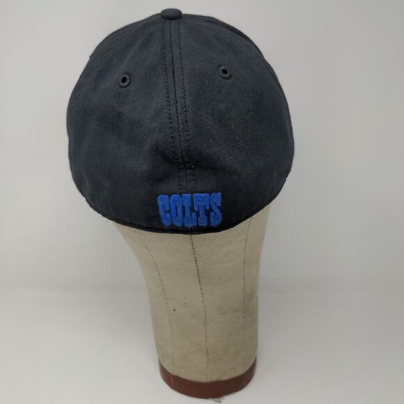 '47 Brand Fitted Hat Black Size L Indianapolis Colts Cap Embroidered Logo - Picture 9 of 14